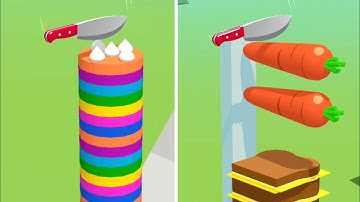 Slice It All Gameplay! Satisfying and Relaxing ASMR Slicing Video