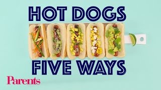 In a summer cookout rut? put aside that ketchup, mustard, and relish
try your hot dogs topped with these 5 clever combos! subscribe to the
parents channe...