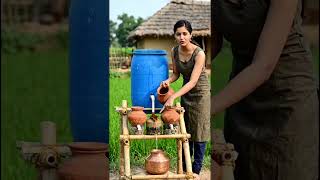 Desi water Filter #jugaad #villagelife #pani #cleanwater #water #waterpump #waterfall #purewater
