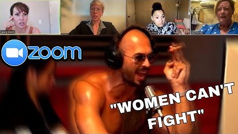 Andrew Tate DESTROYS Angry Karens In Feminism Zoom Classes!