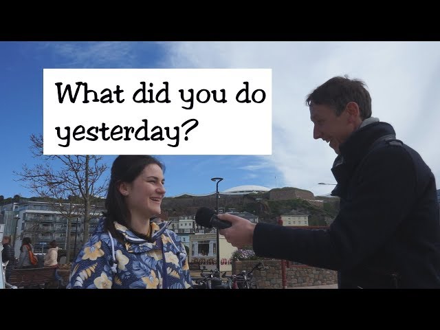 Interviewing people: what did you do yesterday?