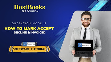 HostBooks ERP Solution :- How to Mark Accept, Decline & Invoiced