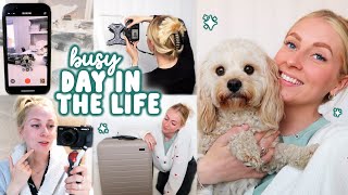 busy day in my life & LAST MINUTE pack with me!  VLOG