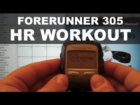 Heart Training Setup Garmin Forerunner 305 - YouTube