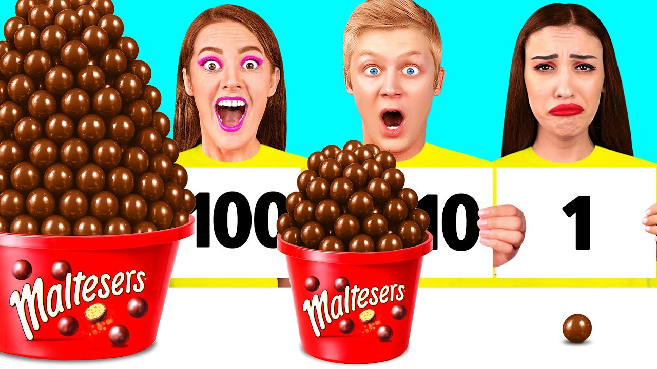 100 Слоев Еды Челлендж | Смешные Ситуации и Неудачи от Fun Fun Challenge