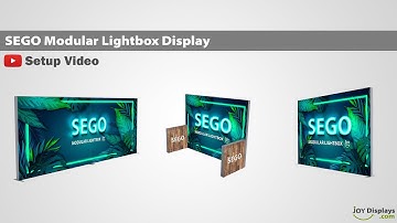 BACKLIT - SEGO Double-Sided Lightbox - Setup Instructions