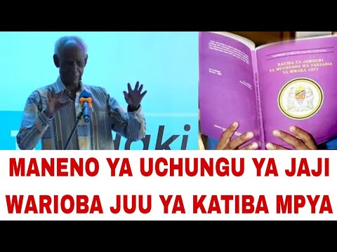 JAJI WARIOBA KWA UCHUNGU KUUSU KATIBA MPYA NA HISIA KUBWA ALIVYOONGEA HII NI KUMBUKIZI KUBWA