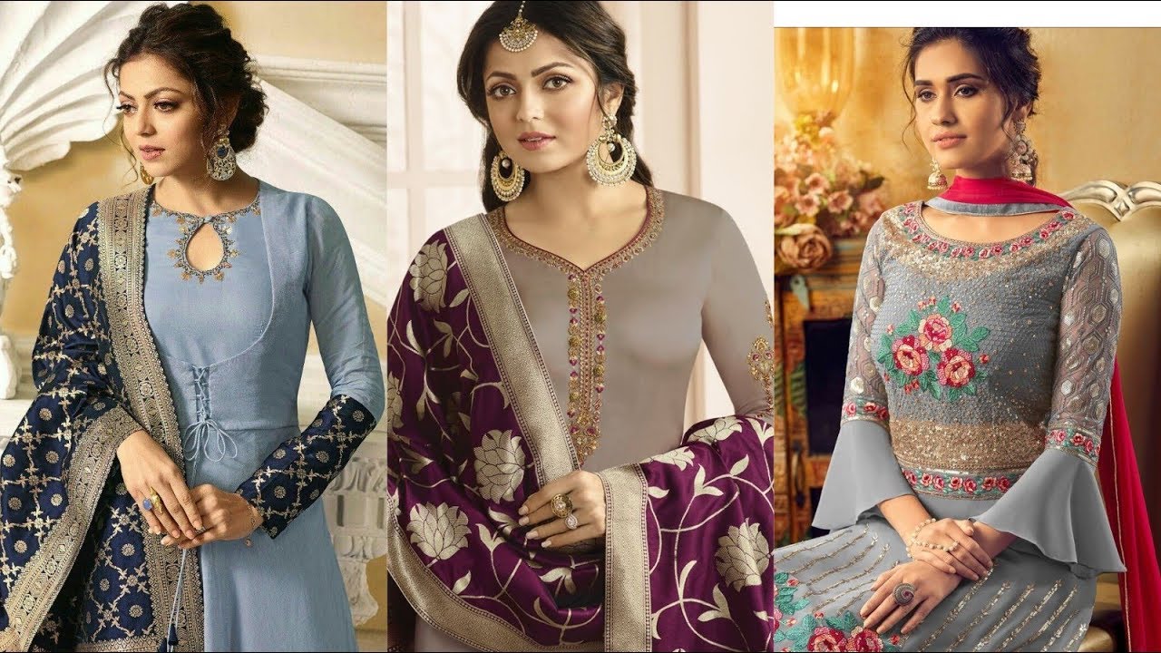 Grey Colour Combination For Dresses 