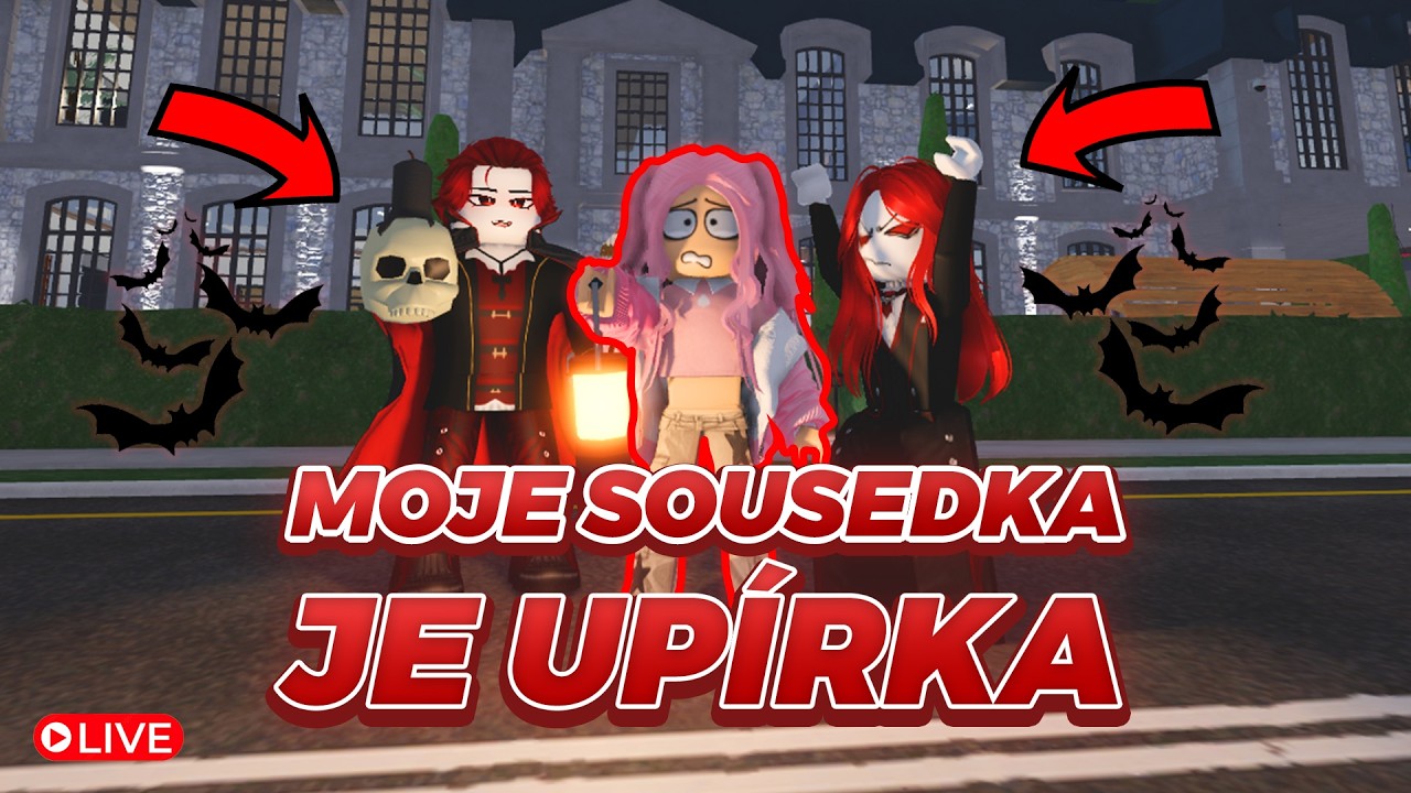 🧛Moje Sousedka je UPÍRKA v ROBLOXU!🦇🩸😱 | ČeskáEmma  