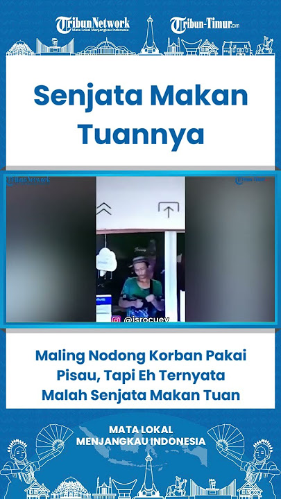 SHORT Maling Kurang Skill, Nodong Pakai Pisau Malah Lukai Tangan Sendiri