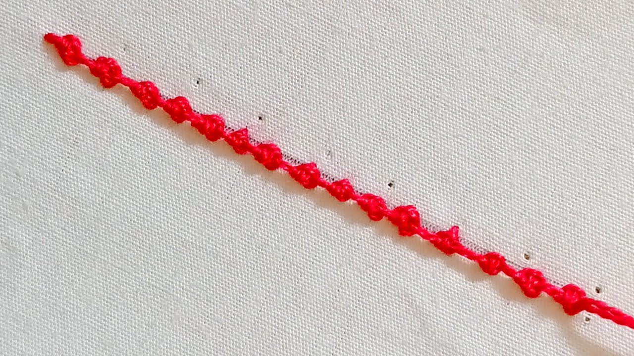 Beautiful Border line embroidery design😍Unique embroidery stitch 
