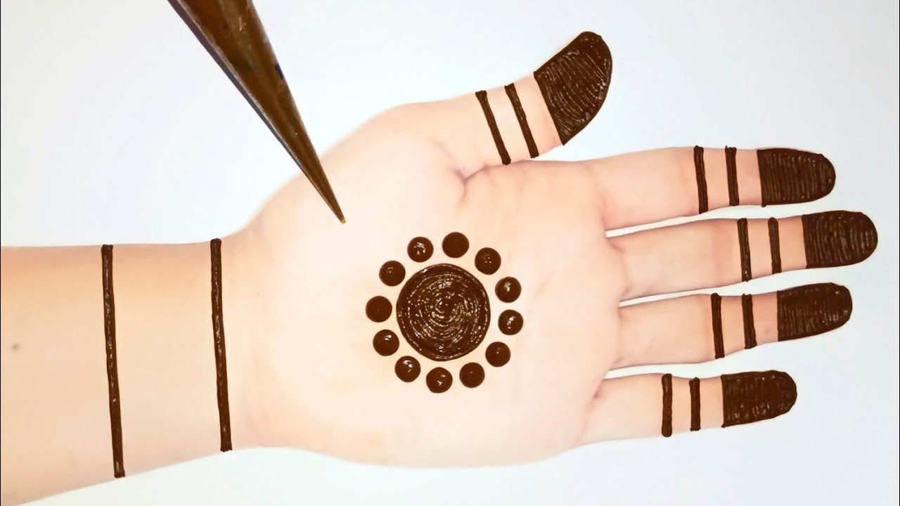 Top 83+ easy mehndi design dots super hot - seven.edu.vn