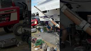 Gunfire at the tractor show 😂 Maytag engine running 😎 Florida Flywheelers tractor show #shorts