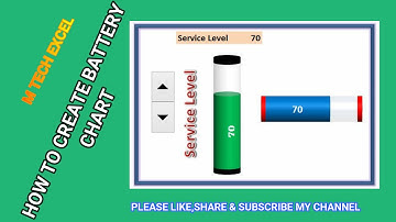 Advance Excel - How To Create Battery Chart