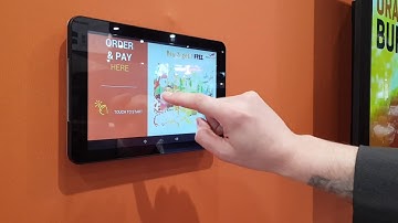 Philips touchscreen digital menu board ordering solution by NoviSign