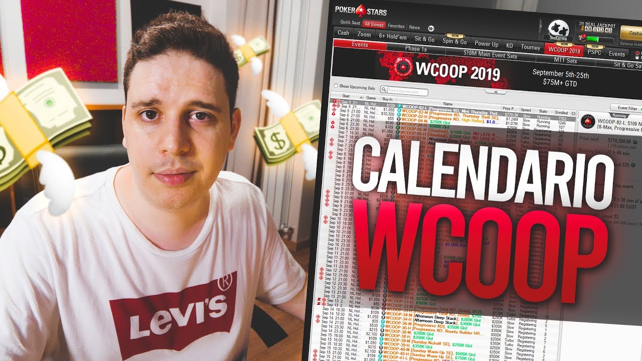 Mi calendario de Torneos de Poker para las WCOOPS YouTube Mi calendario de Torneos de Poker para las WCOOPS YouTube