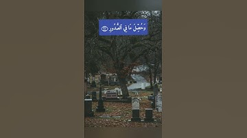 سورة العاديات| أفلا يعلم إذا بعثر ما في القبور