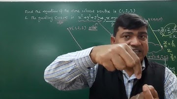 3D Geometry: Cone- Part (iii)   By Dr P R PARIHAR