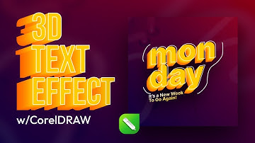 How to Create 3D TEXT EFFECT | CorelDRAW Tutorial