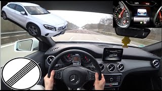 2019 Mercedes-Benz GLA180 4K POV DRIVE | Top Speed German Autobahn