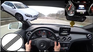 2019 Mercedes-Benz Gla180 4K Pov Drive Top Speed German Autobahn