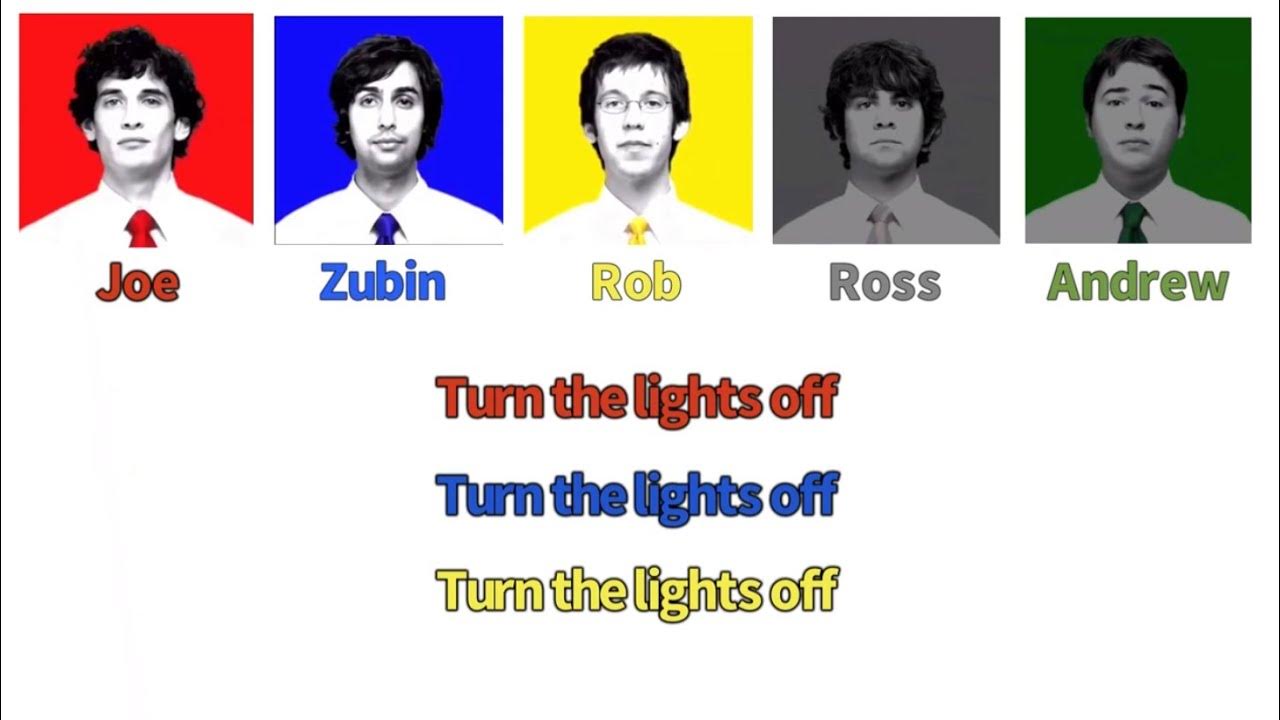 Turn The Lights Off Lyrics Tally Hall Tally Hall-Turn the Lights Off color-coded lyrics - YouTube