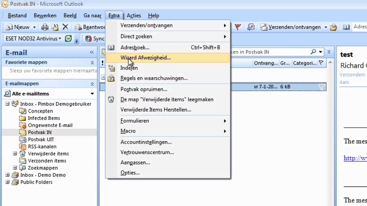 Outlook Een afwezigheidsbericht instellen in Outlook  YouTube