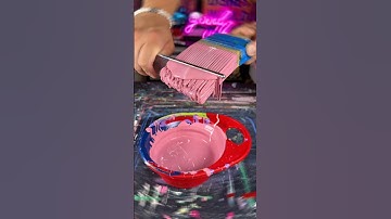 Satisfying Paint Comb ASMR 🖌️ #asmr #satisfying #asmrcrunch #asmrcommunity #satisfyingvideo