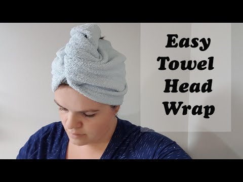 Dollar Store Sewing project - Towel Head Wrap