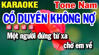 Có Duyên Không Nợ Karaoke Tone Nam ( NB3 HOÀI BẢO ) Rumba Nhạc Sống Dễ Hát