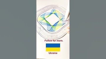 Ukraine Flag Spinopgraph Art. #relaxing #artdesign