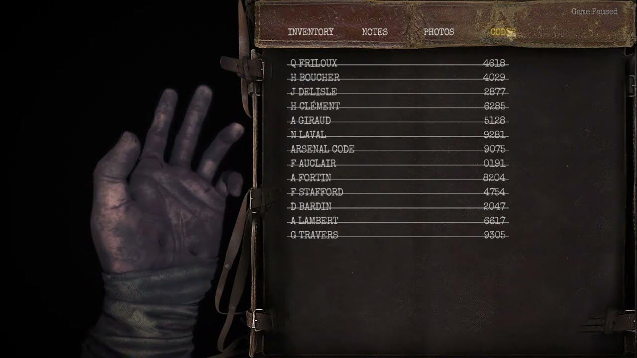 All locker codes amnesia the bunker youtube