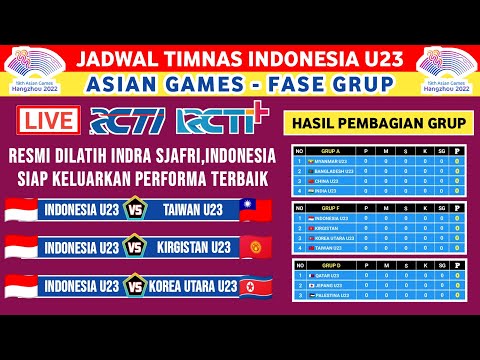 Resmi Dilatih Indra Sjafri !! Inilah Jadwal Lengkap Timnas Indonesia di Asian Games 2023