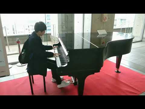 【京都駅ピアノ】高校生が白日弾いてみた 【King Gnu】 Playing Japanese street piano