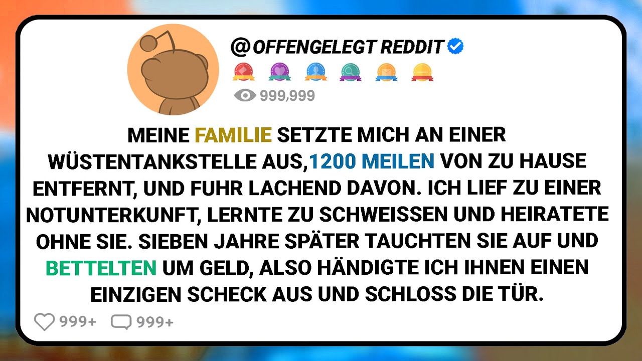 Meine Familie Setzte Mich An Einer Wüstentankstelle Aus,1200 Meilen Von Zu Hause Entfernt,....