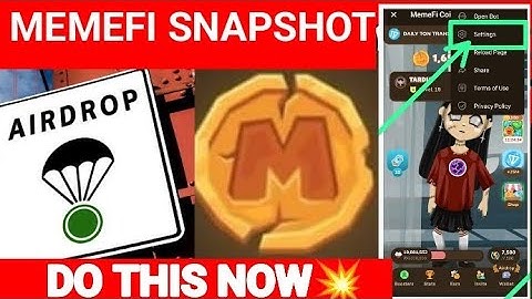 Memefi Snapshot Checklist - Do This Now For MEMEFI Airdrop