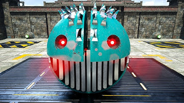 Pacman, Mecha Dog, and Walking Robot Unite to Outsmart Evil Robots in the Maze