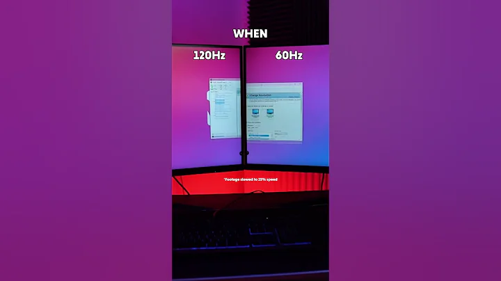 You wont believe the difference! Monitor Refresh rates test