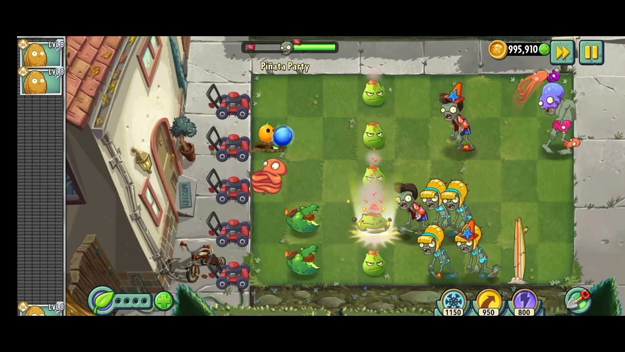 Daily event pinata party in plants vs zombies 2 lava guava bowling