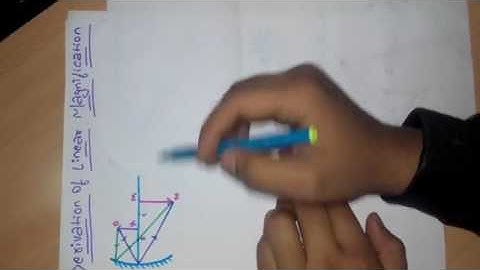 Derivation Of Linear Magnification of Mirror Simple