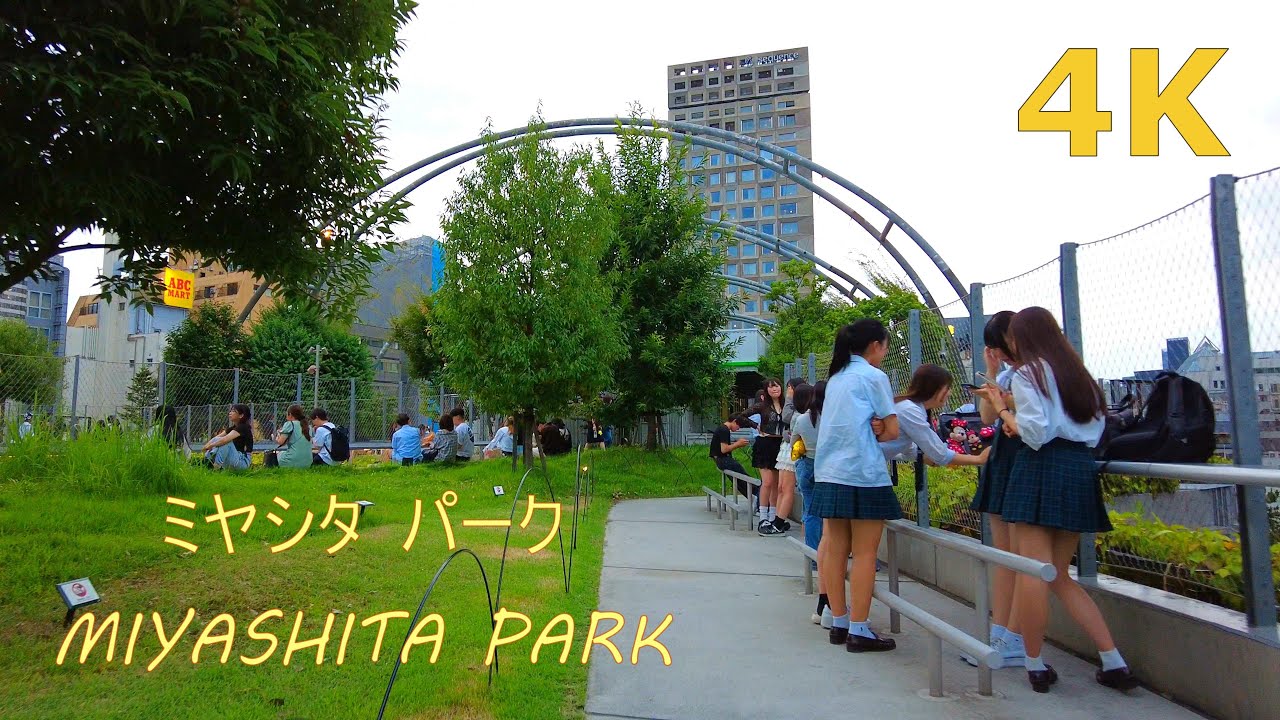 【4k】土曜日のミヤシタパークを散歩🐶Tokyo walk-MIYASHITA PARK
