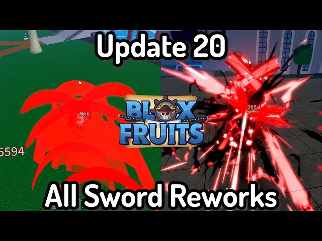 NEW All Swords Rework Showcase (Update 20 Blox Fruits) 