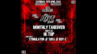 #TRPTAKEOVER 0018 | DJ HITOP W/ MC'S BOY-C x STIMULATOR | CODE RED RADIO 13/04/24