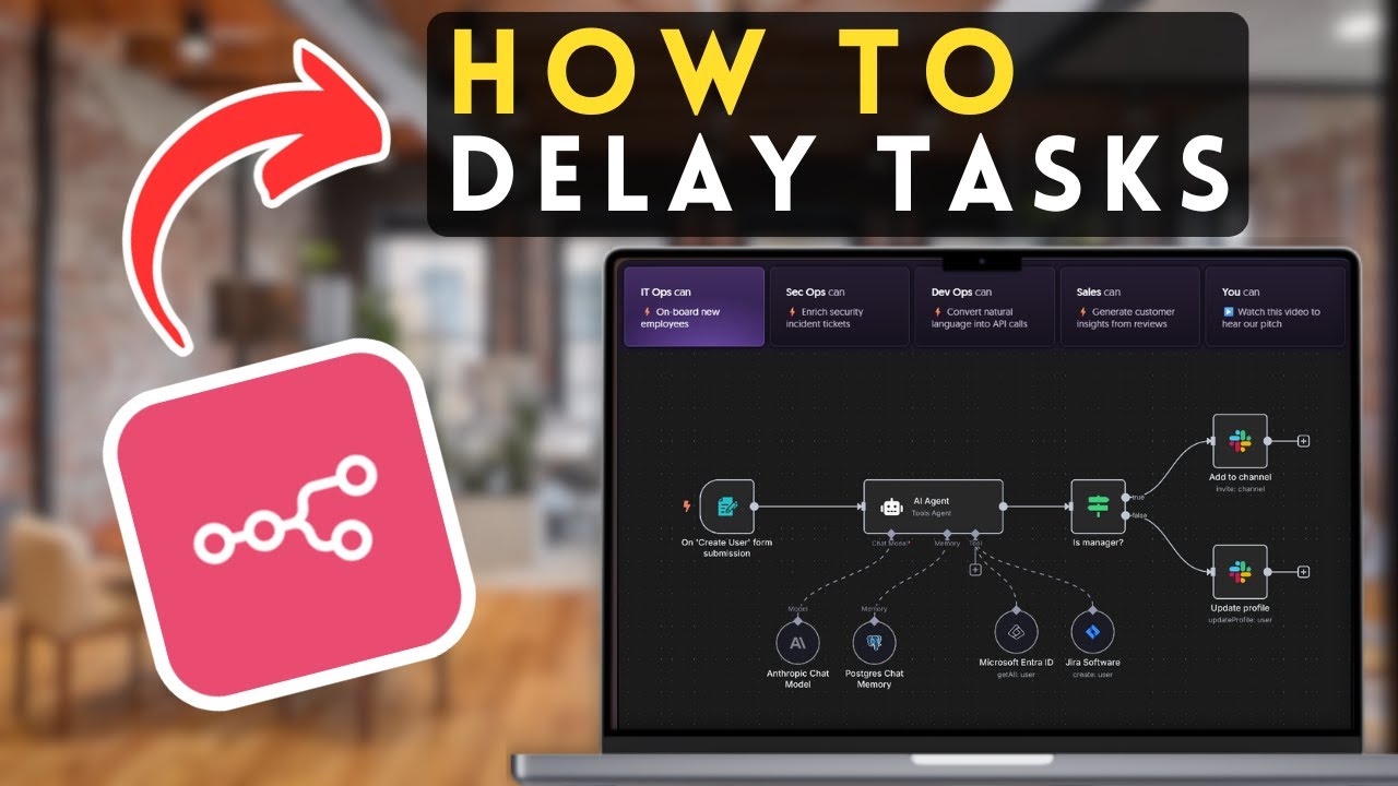 How to Delay Tasks in n8n | n8n Tutorial (2025) - YouTube