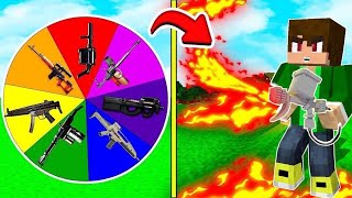 Minecraft RULETA #12 - Vytáčíme si NEJLEPŠÍ Laser zbraně na SVĚTĚ!! + BRUTÁLNĚ OP plamenomety !! 🔥