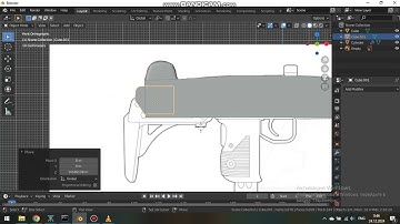 3D Modeling the Uzi Submachine Gun in Blender | Full Tutorial Part 1