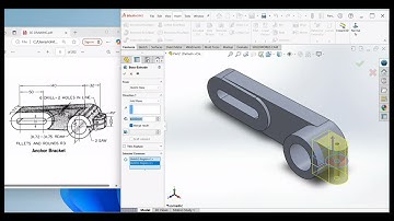 33.Anchor Bracket in Solidworks 3D Tutorial l SOLIDWORKS TUTORIAL