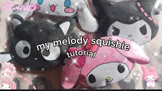 my melody squishie tutorial