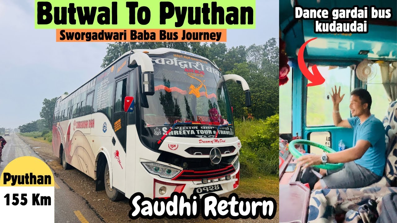 Butwal To Pyuthan 155 Km bus journey | Sworgadwari Baba Airbus ( Saudhi Return )| Part 1- JB VLOG
