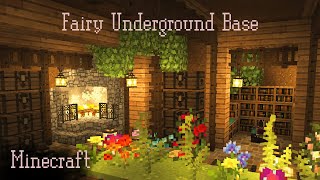 Fairy Minecraft: Underground Base Tutorial Survival 🍄🌿✨Hobbit Hole Fairytale 🌸 Kelpie The Fox